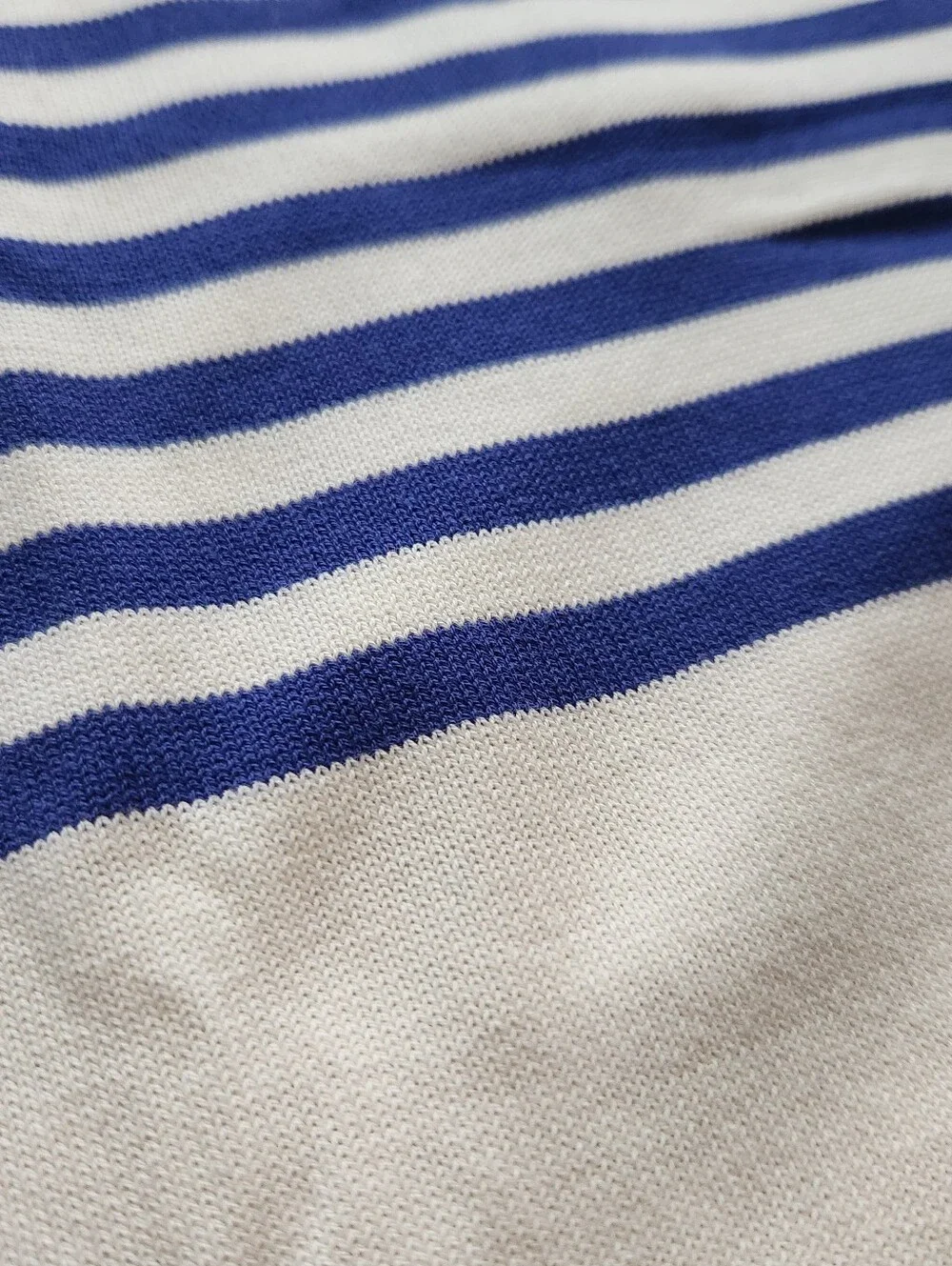 Jack Spade - Striped Crewneck Sweater, Blue & White, Size Large